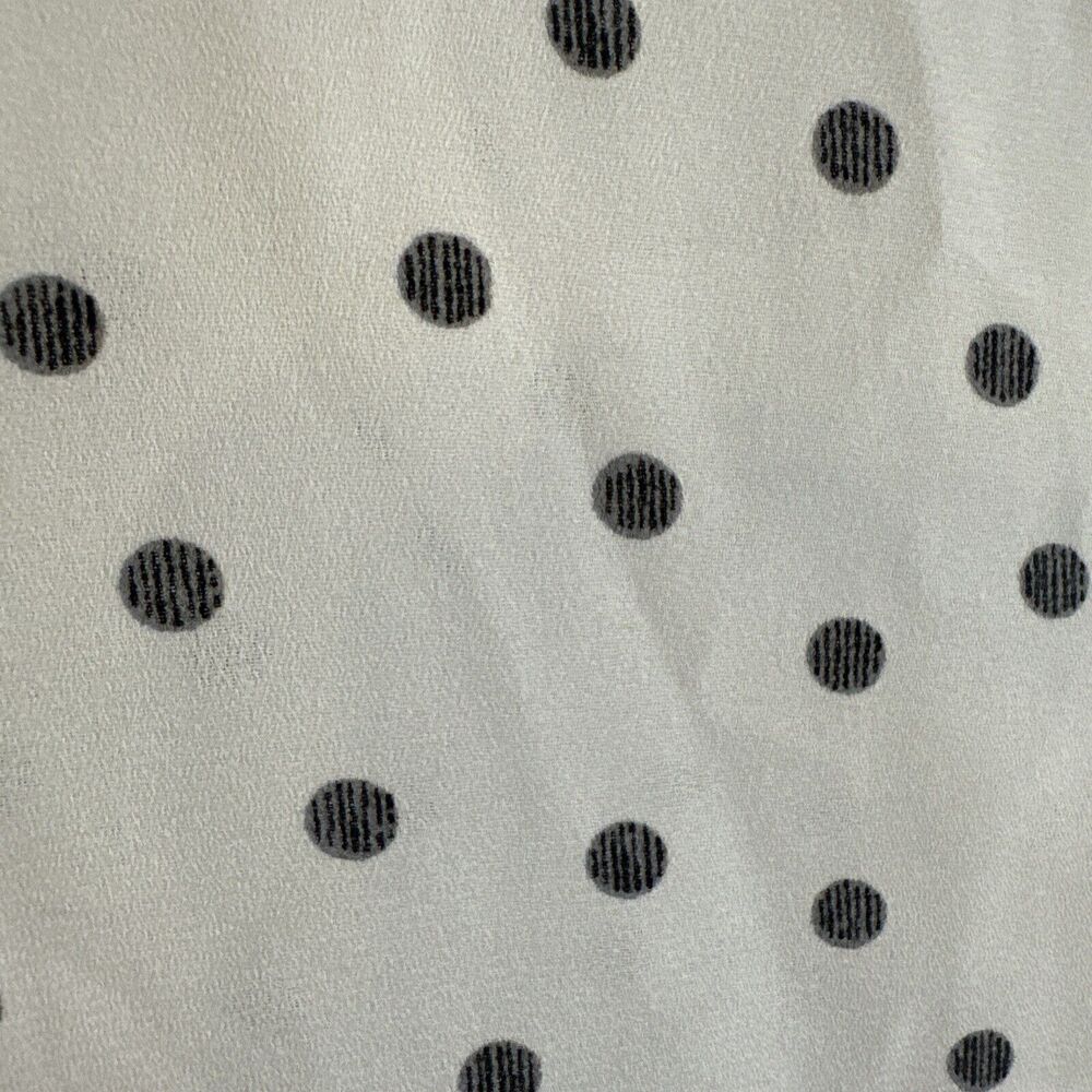 Pleione Sleeveless Top Size M White and Black Polka Dot Cami Shell - Picture 8 of 9
